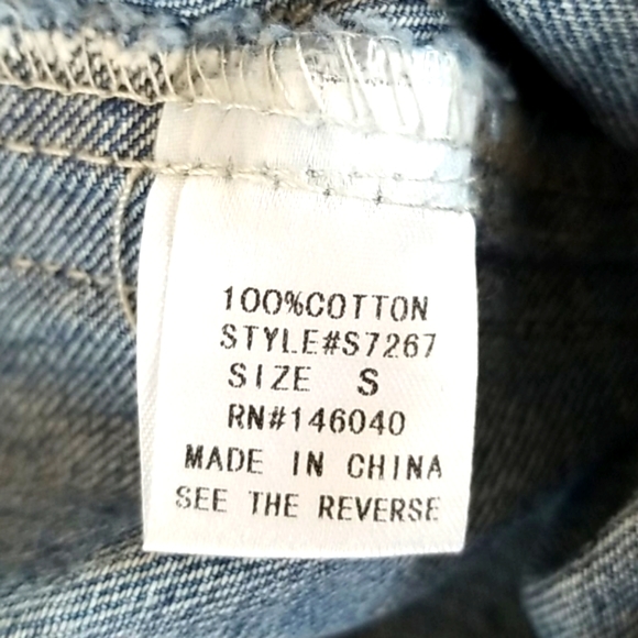 Signature 8💜 Distressed Button Front Denim Skirt, cover pencil style new - Picture 8 of 8